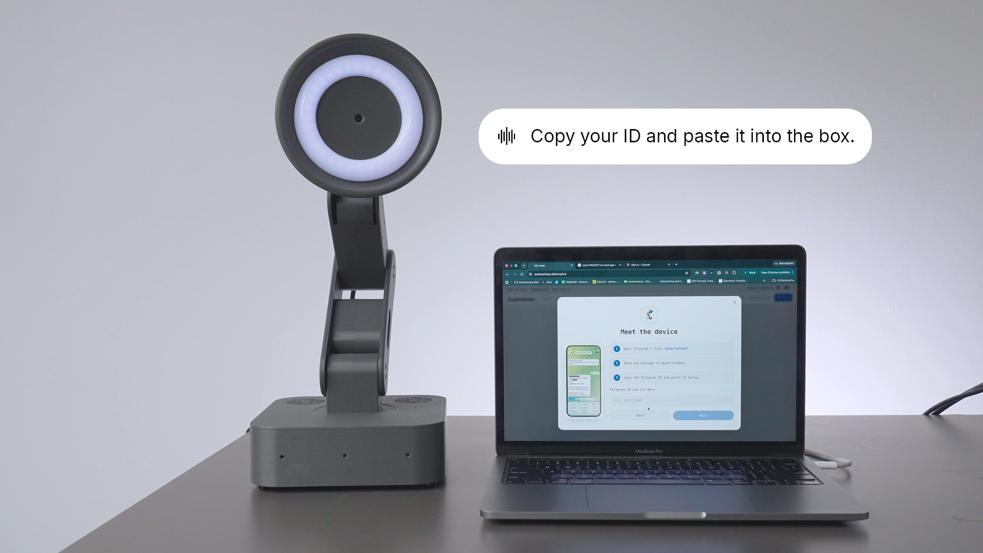Your agent uses company tools, processes, and policies to answer follow-up questions about booking travel through Lamp. Illustration of a custom connection.