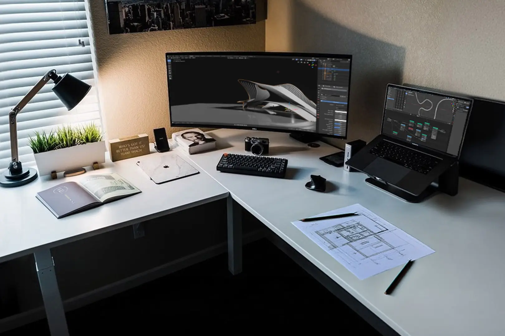 Desk L-Shaped