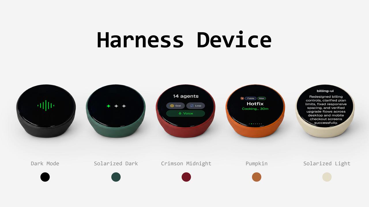 Harness running with herdr