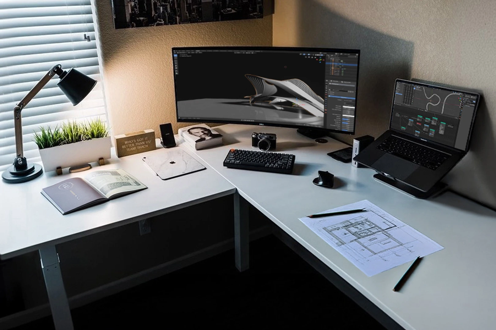Desk L-Shaped