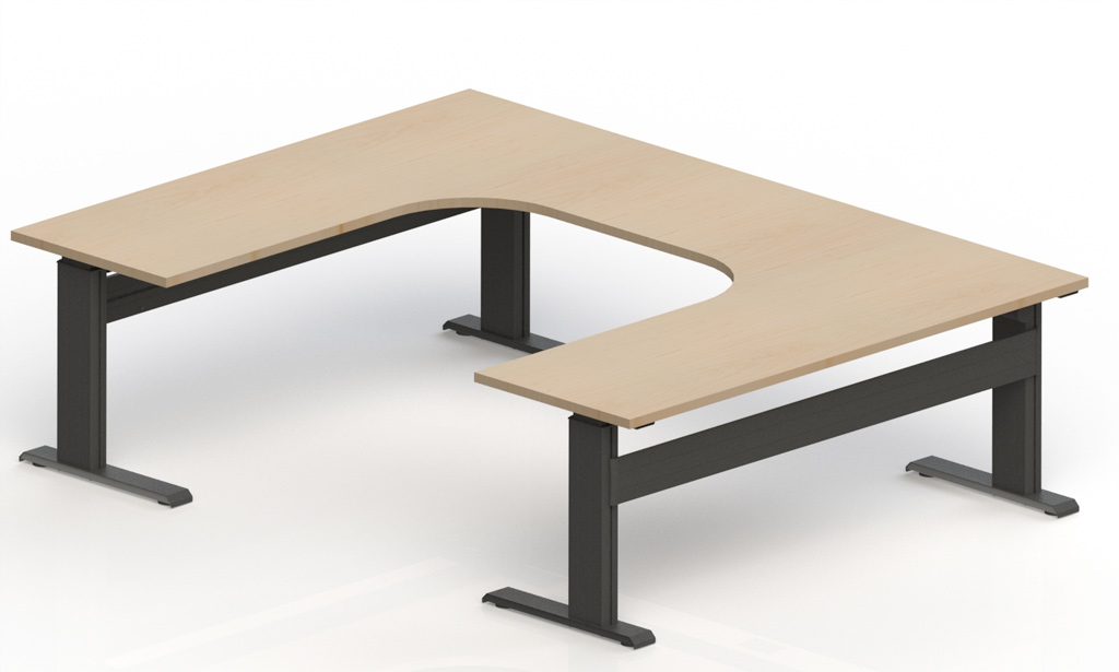 u-shaped desk