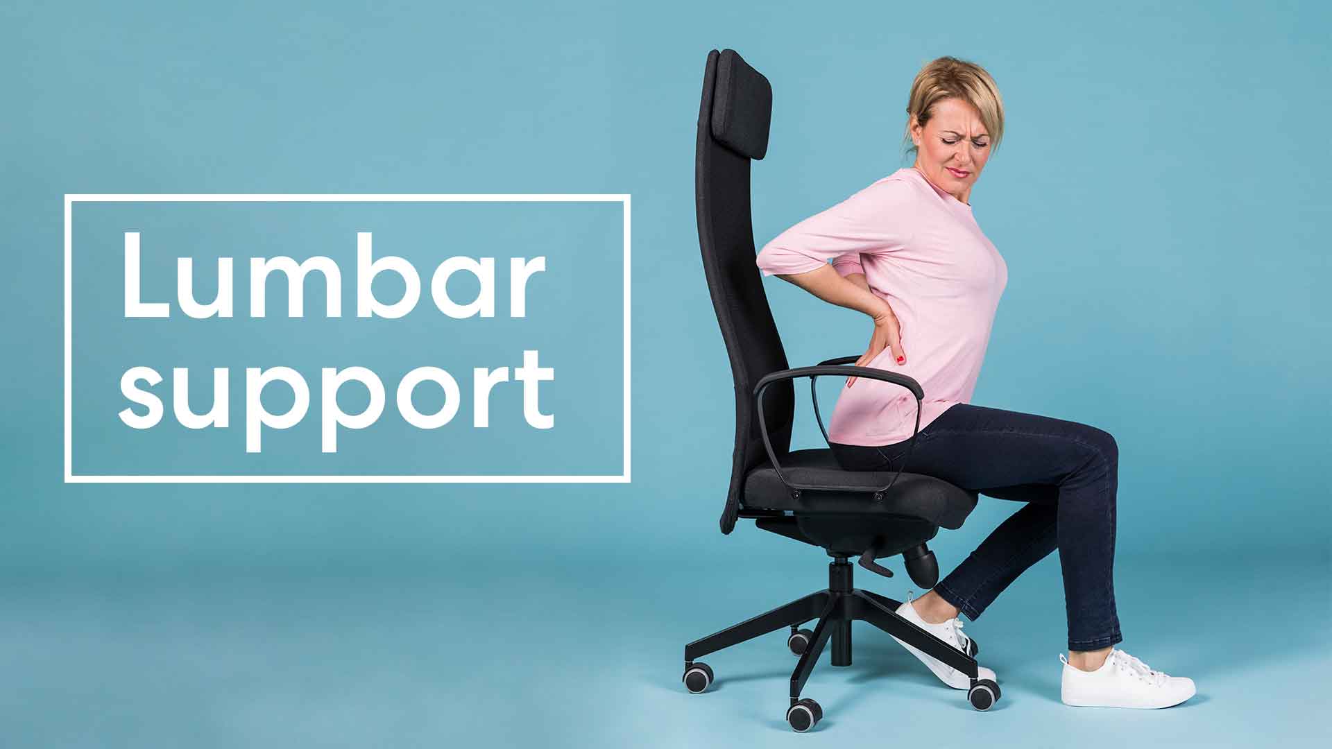 Lumbar support office chair