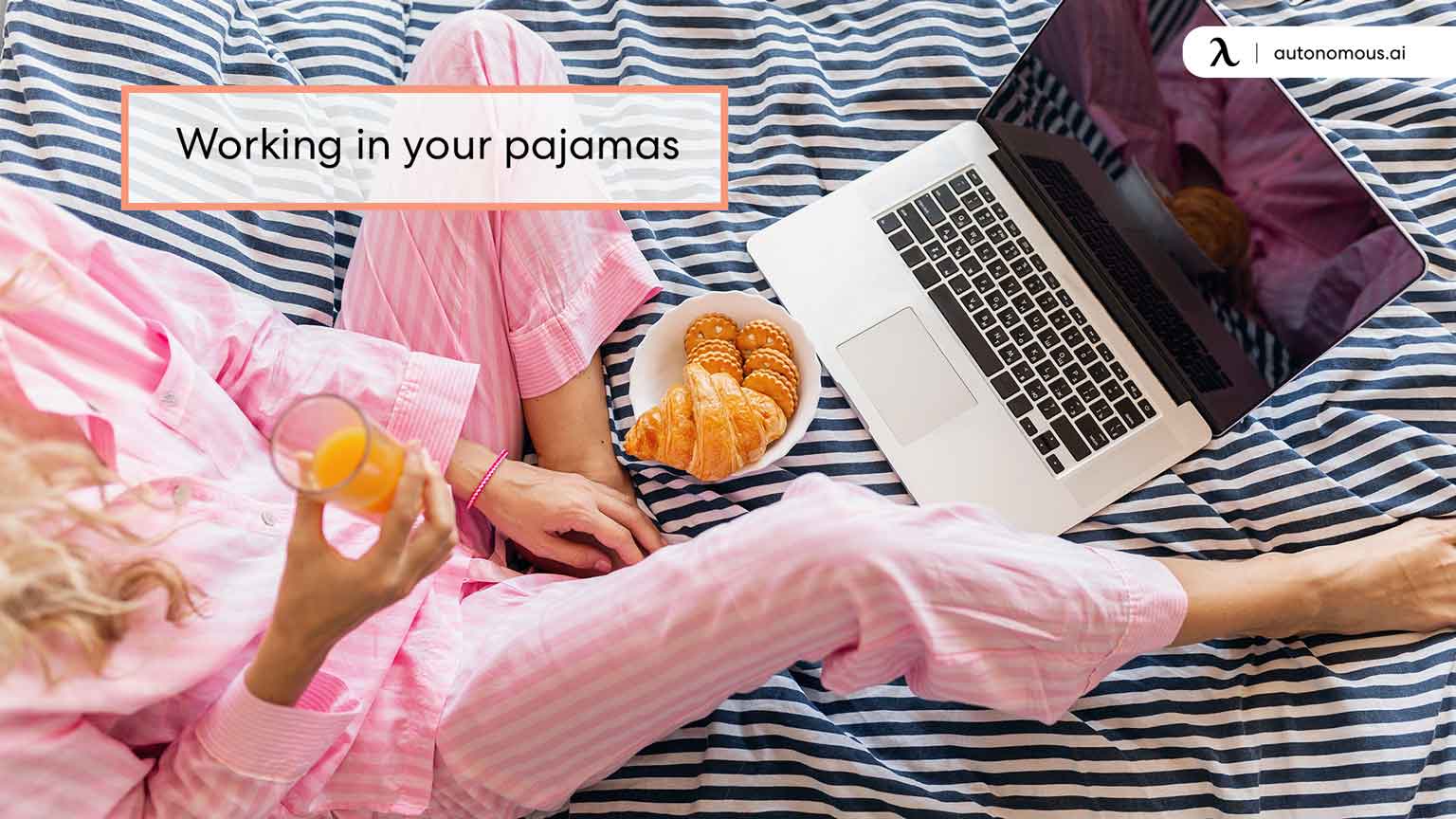 Photo of bad habits working in your pajamas