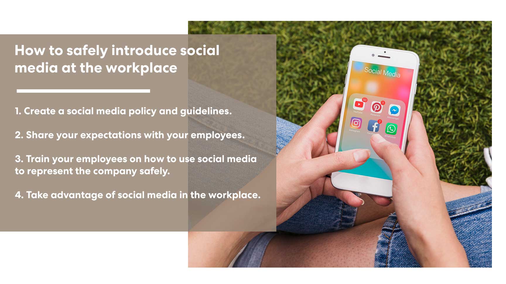 Photo of safety introduce social media at the workplace