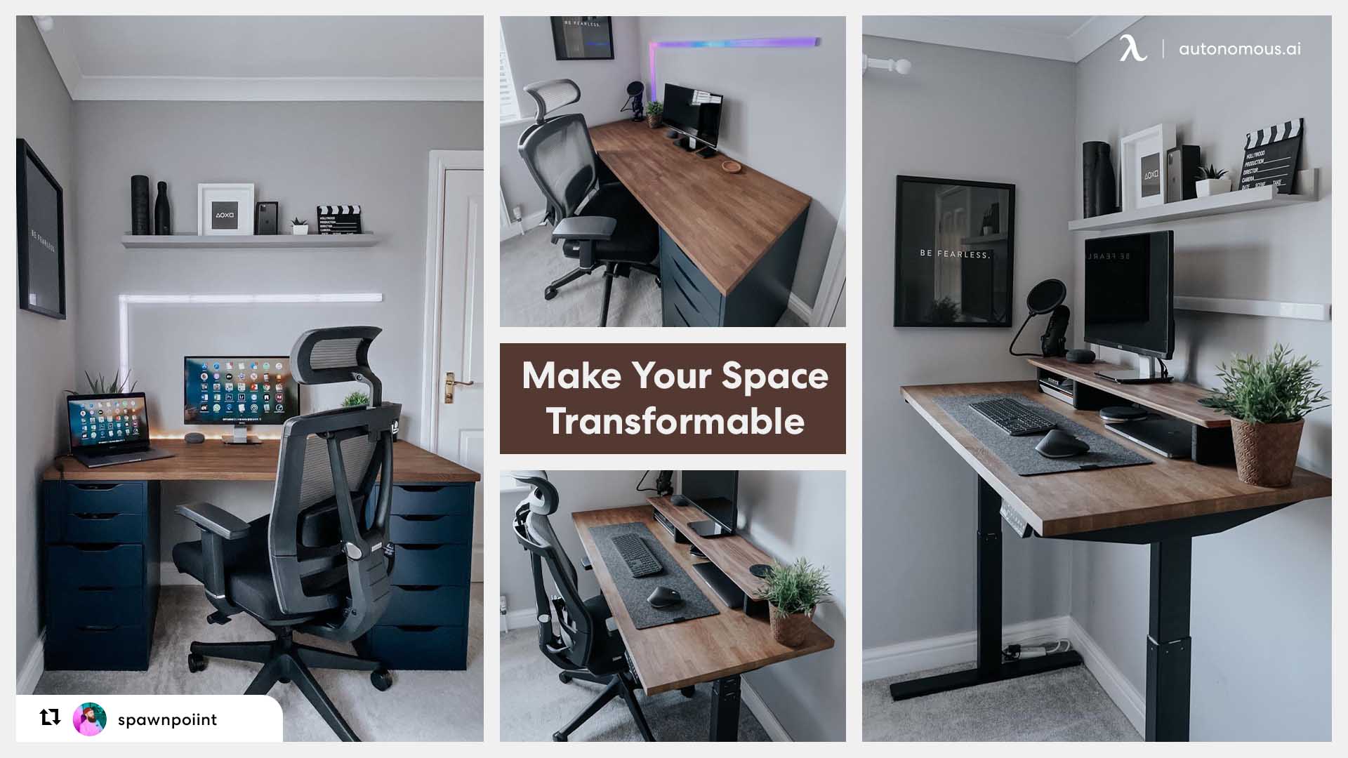 Transformable creative workspace