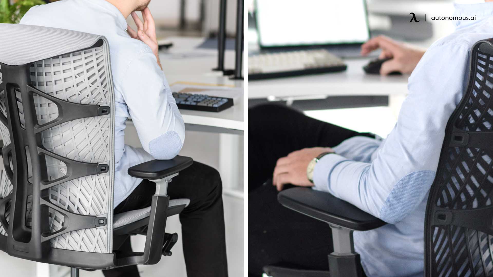 Ergonomic chair with armrests