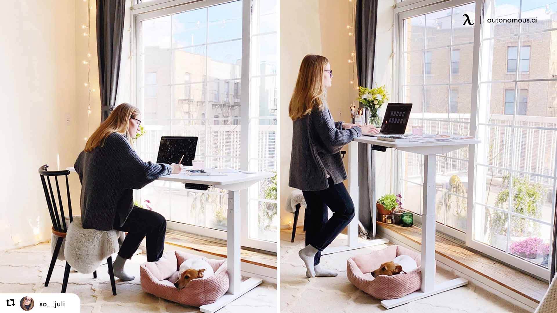 how to stand at standing desk - you should create standing/sitting intervals