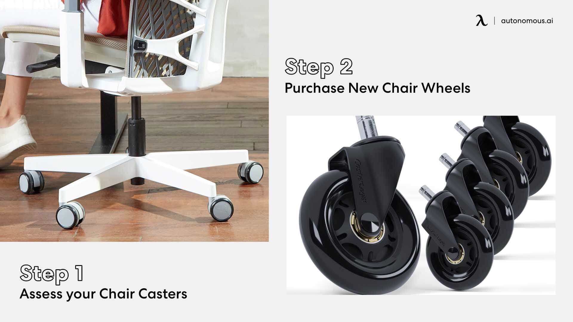 Purchase new office chair casters for replacement