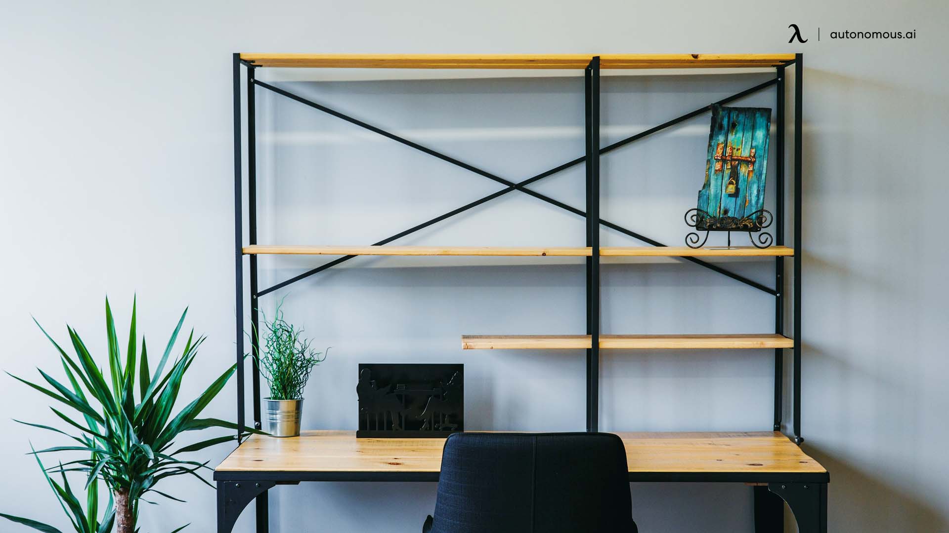 Photo of Wire Frame Desk and Shelving