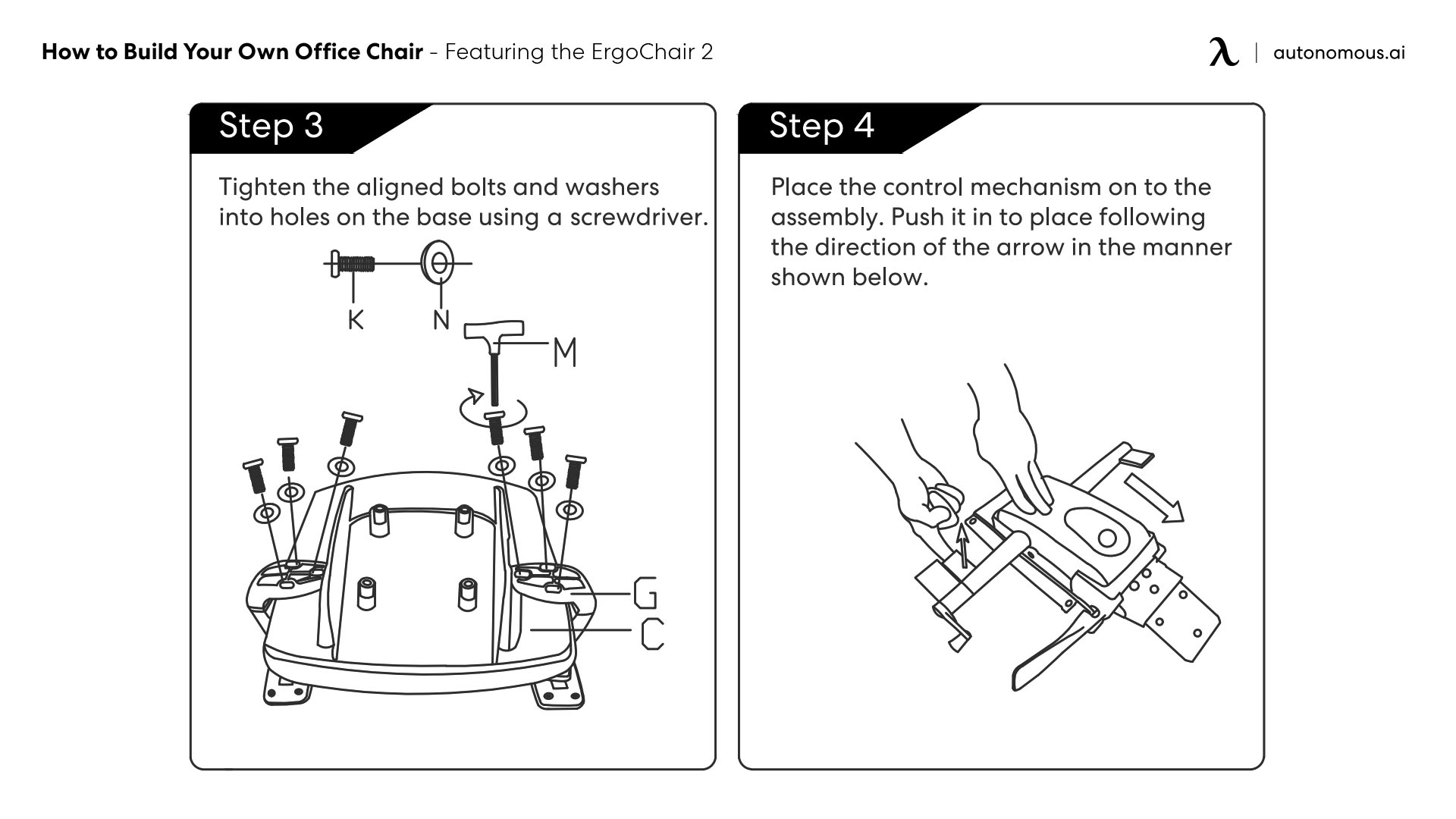 Featuring the ErgoChair 2