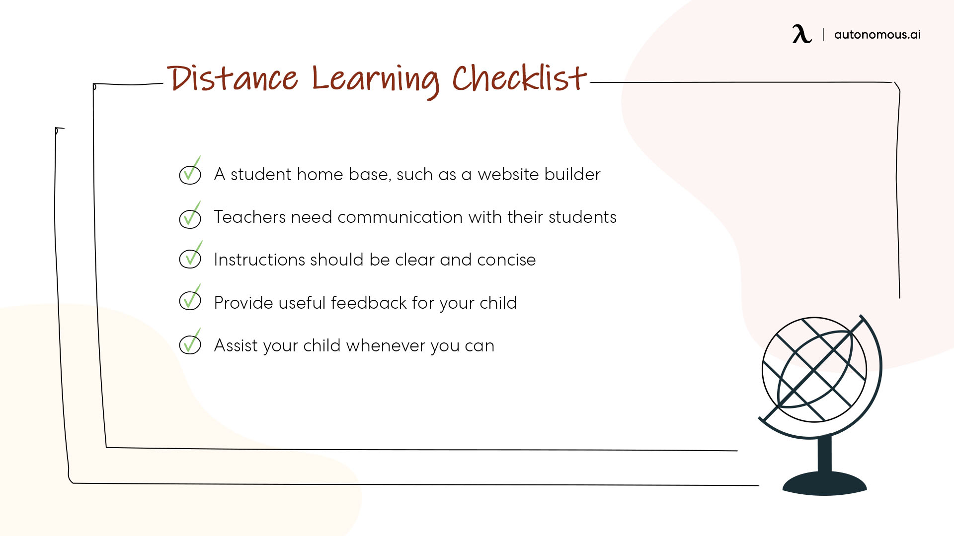 Distance Learning Checklist