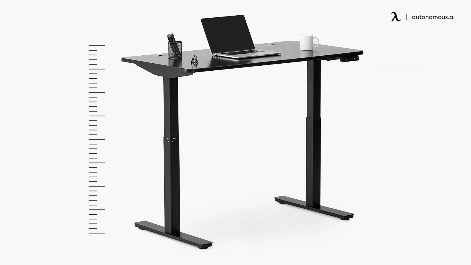 Measuring desk height