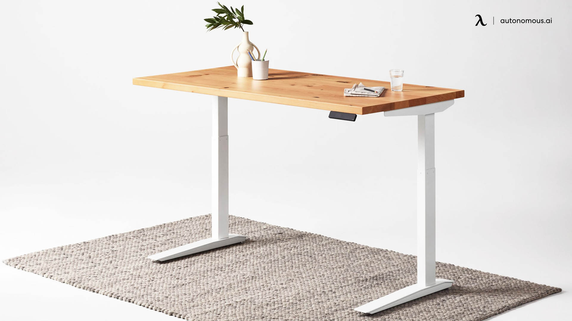 The Jarvis Standing desk bamboo top