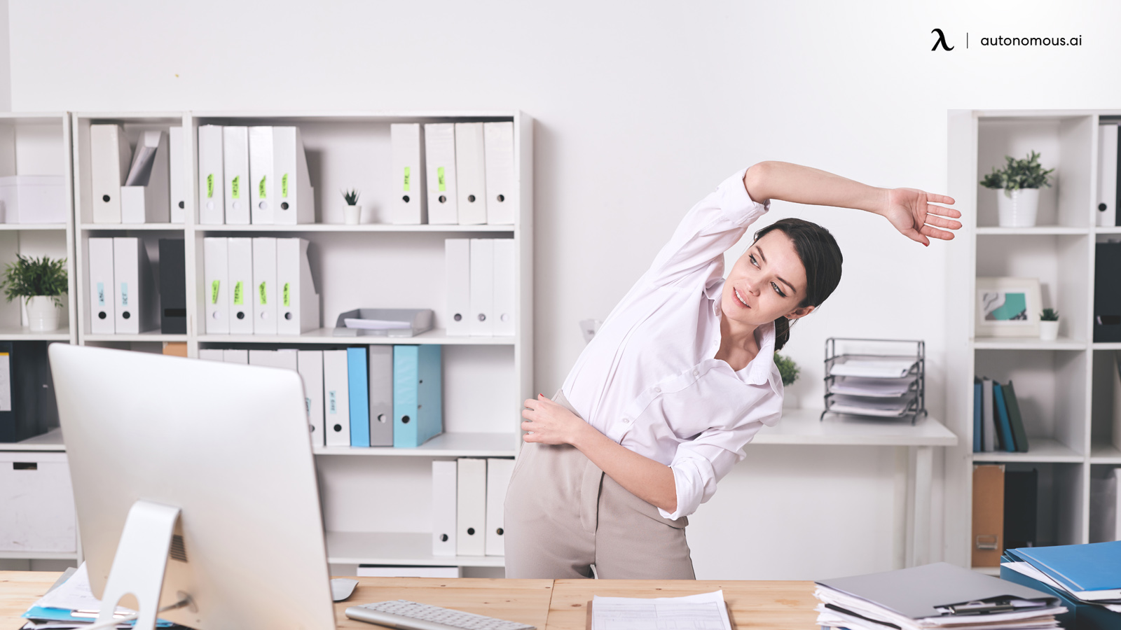 Stretching at the office