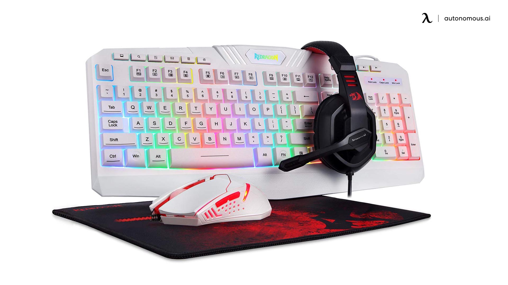 Redragon S101 Wired RGB Backlit Gaming Keyboard and Mouse Pad