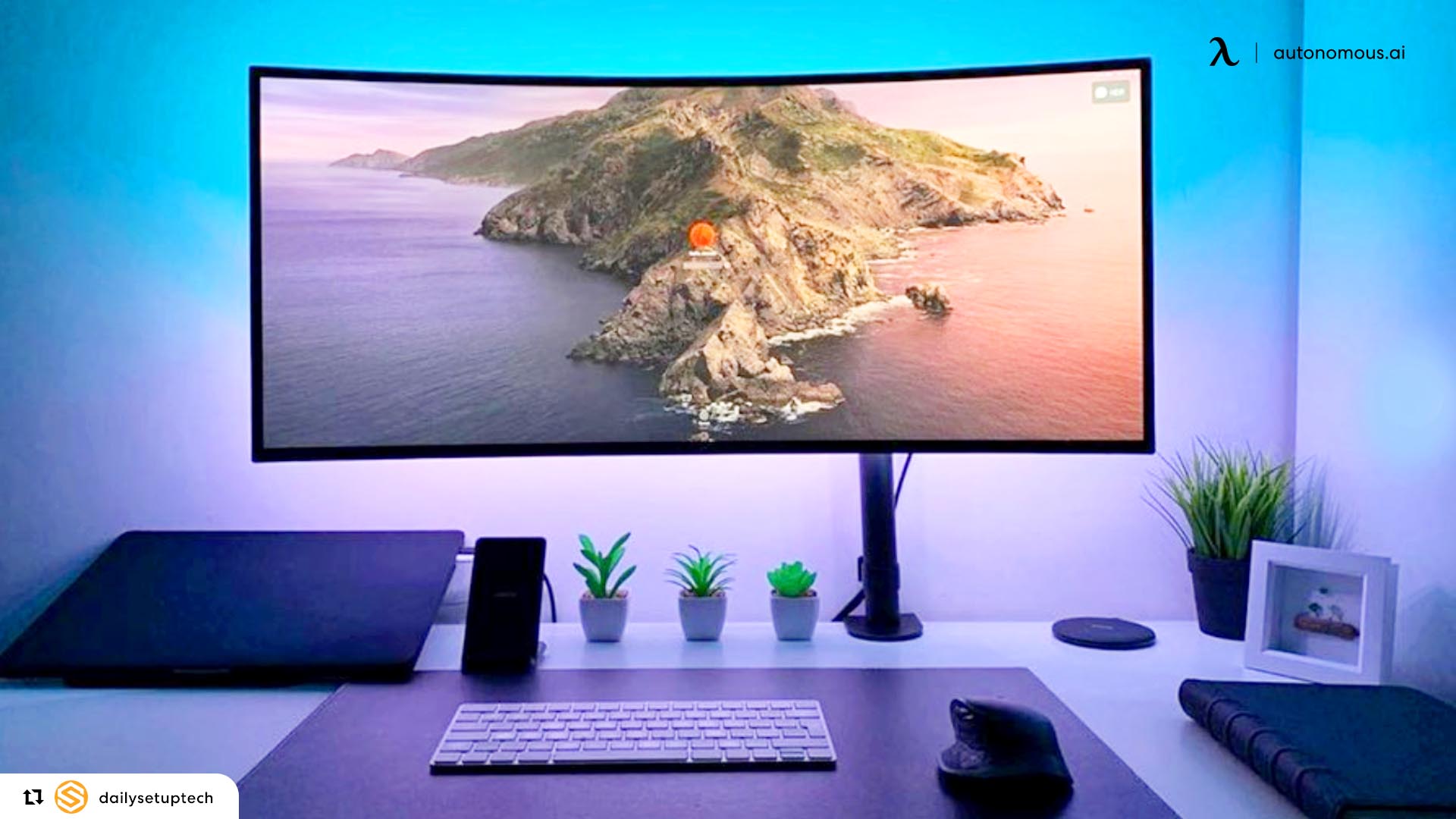 You may lose most of your wall space to a curved monitor.
