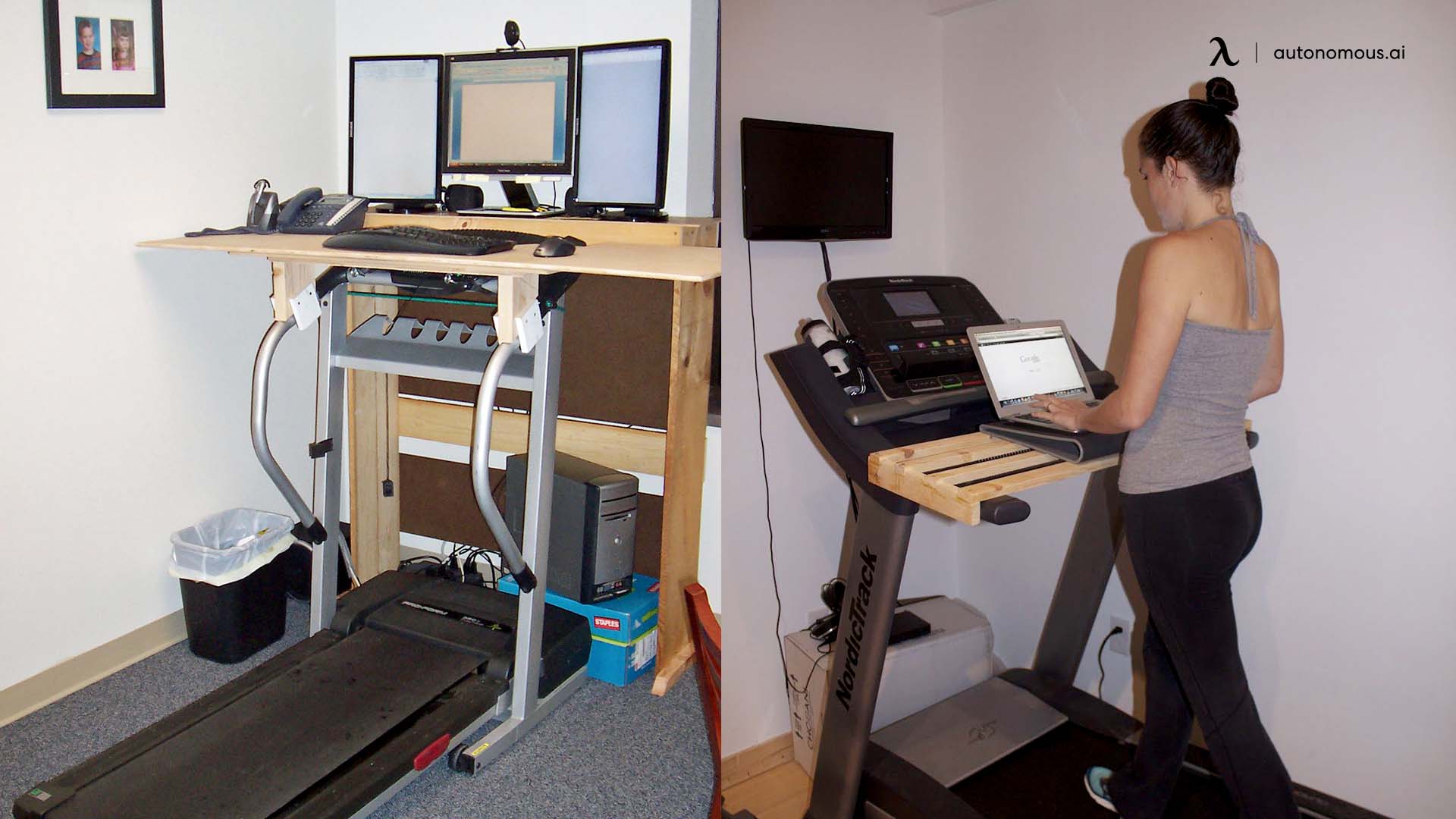 Treadmill home standing desk design
