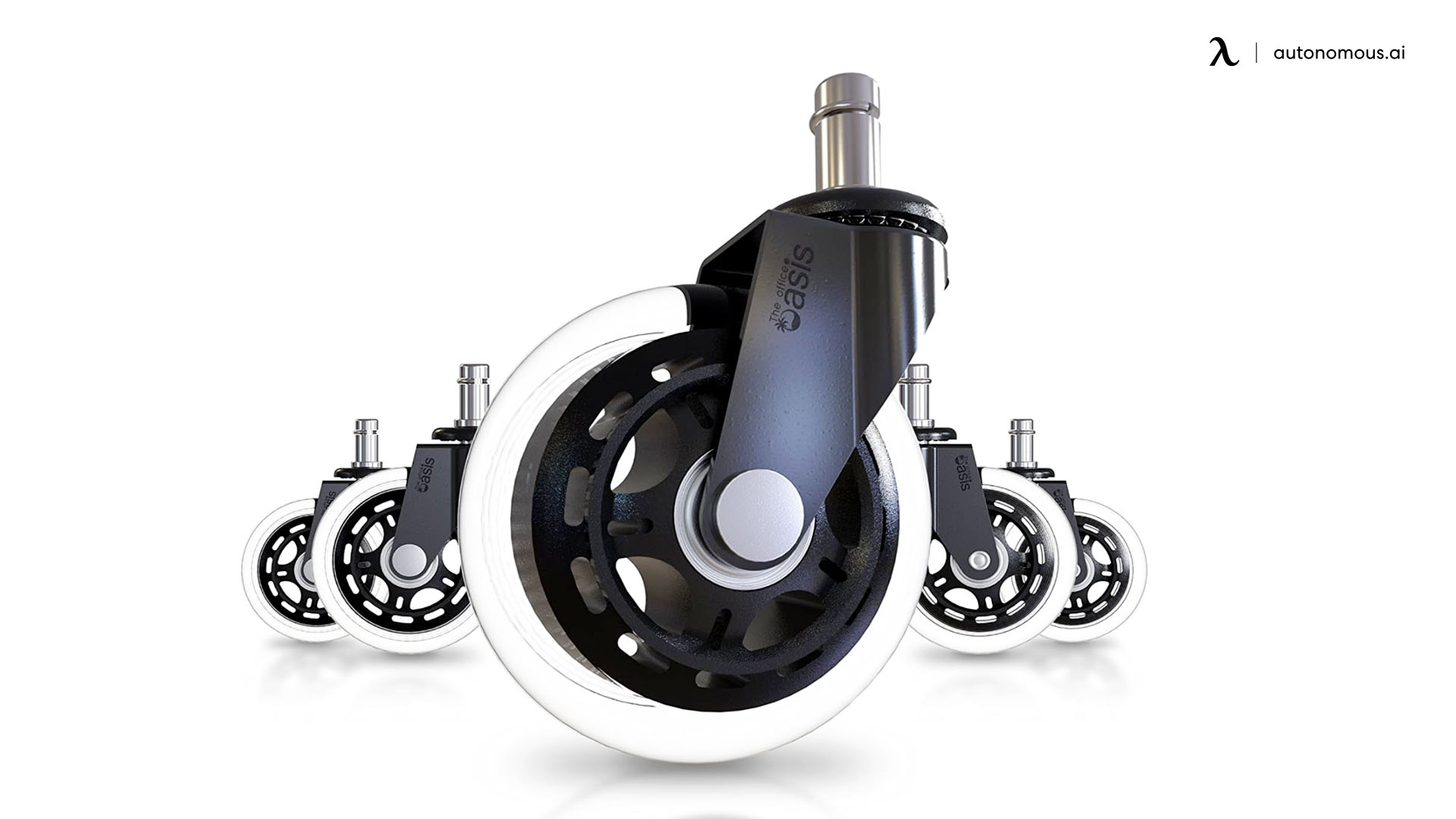 ATOMDOC Office Chair Caster Wheels Newly Revolutionary Quadruple Ball Bearing... 