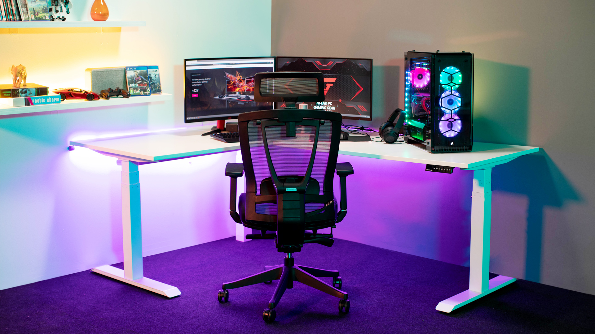 L Shaped Standing Desks The Best Automatic Corner Smartdesk