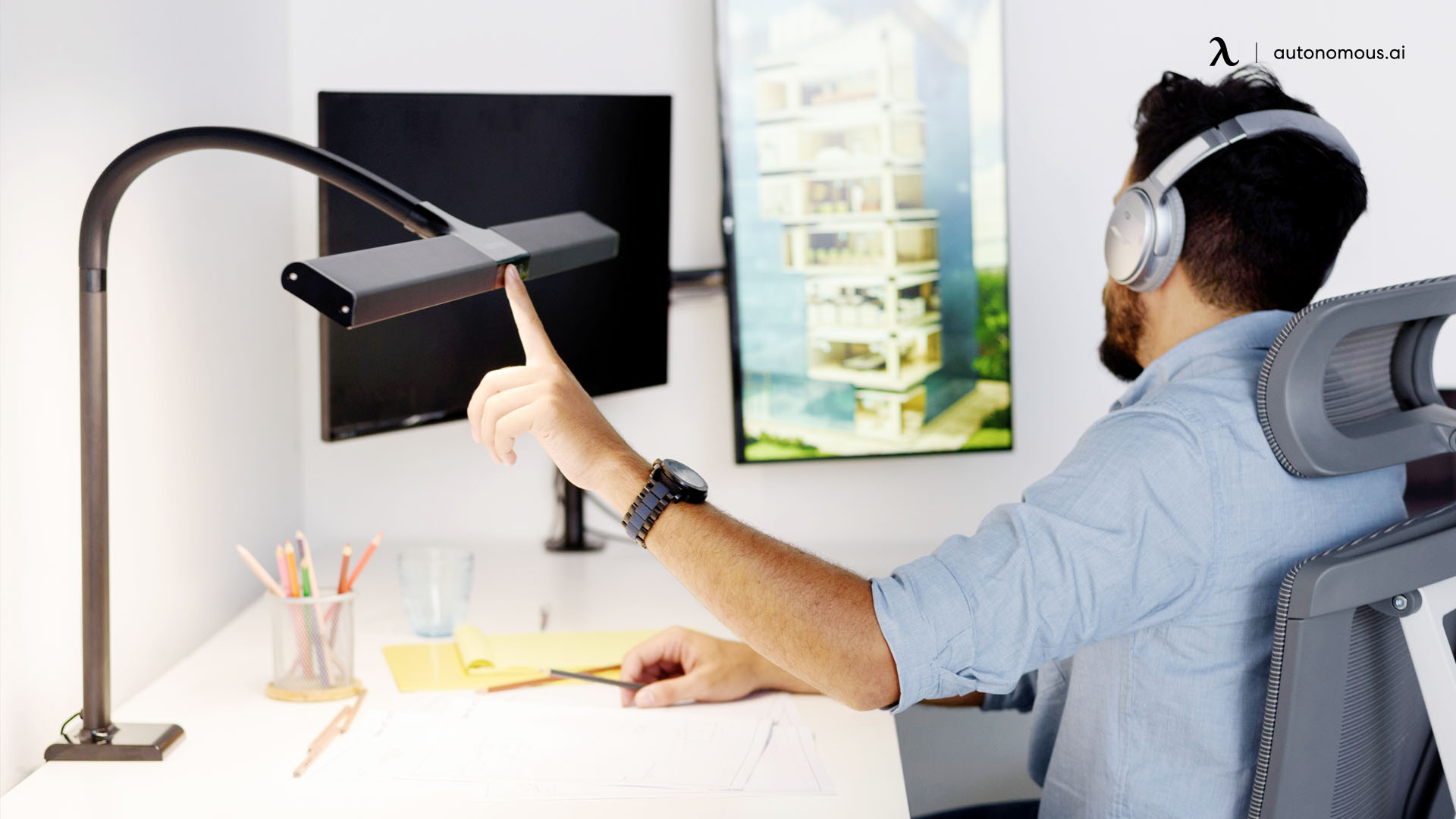 Ultra-Wide LED Desk Lamp