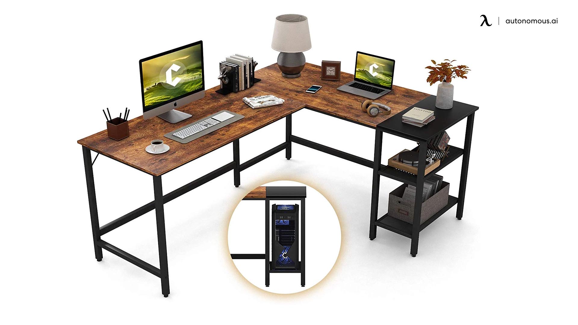CubiCubi L-Shaped Desk