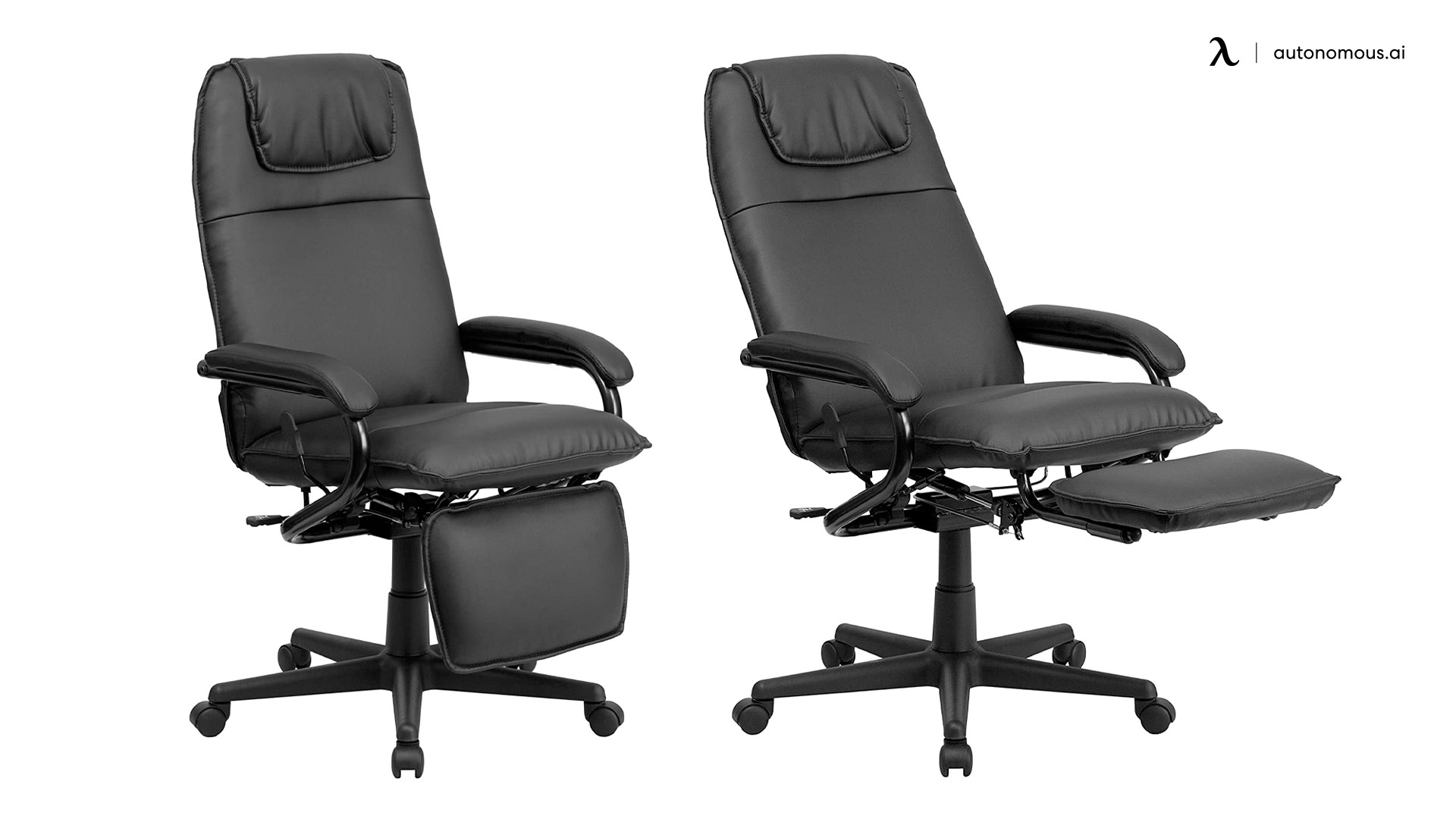 Flash Furniture Reclining Office Chair with Footrest
