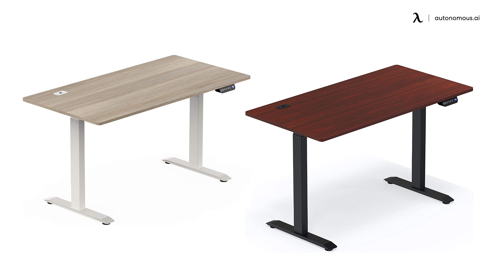 SHW Electric Height-Adjustable Computer Desk  