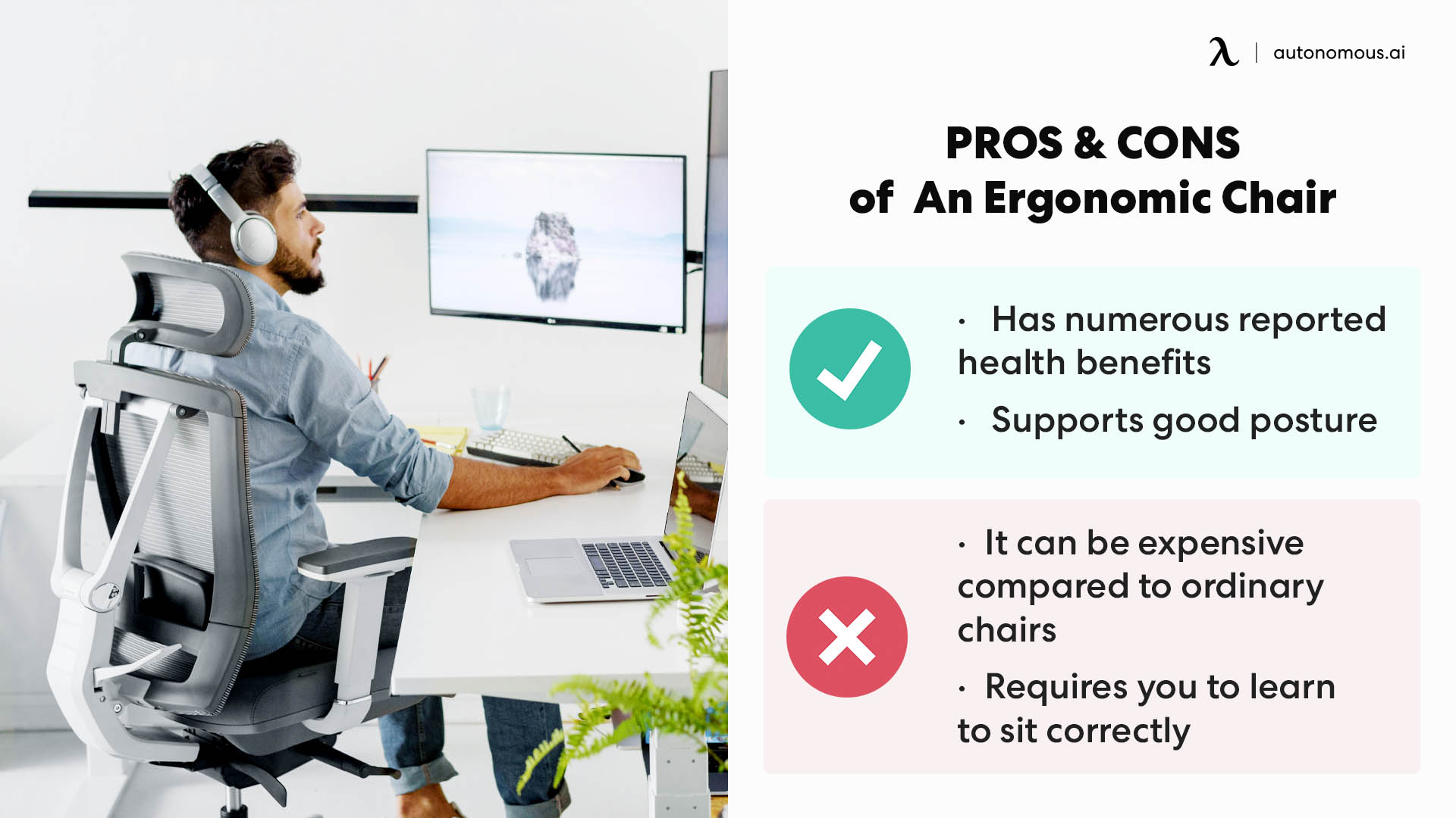 pros and cons of using ergonomic chair