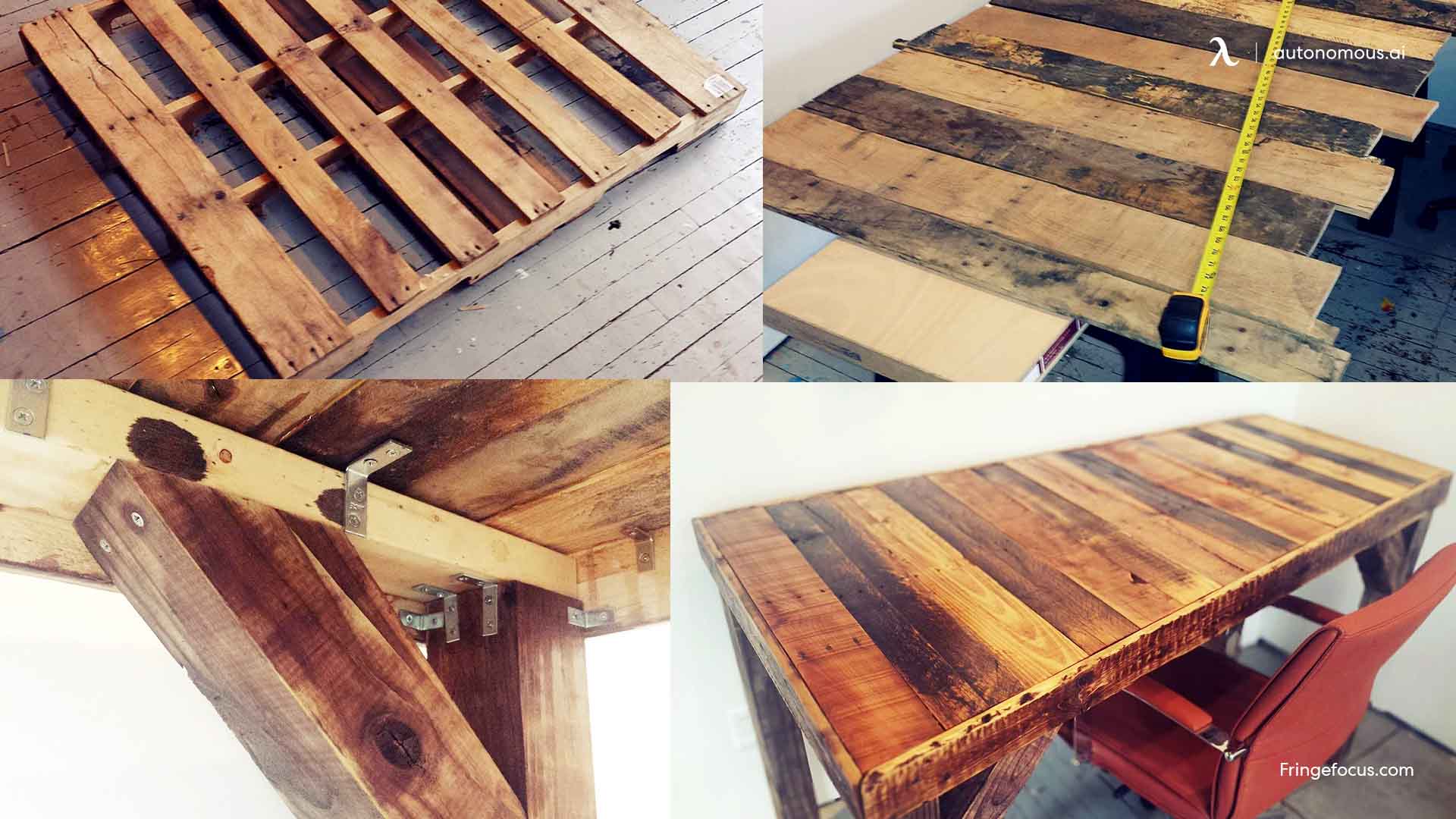 Wooden Pallet Desk