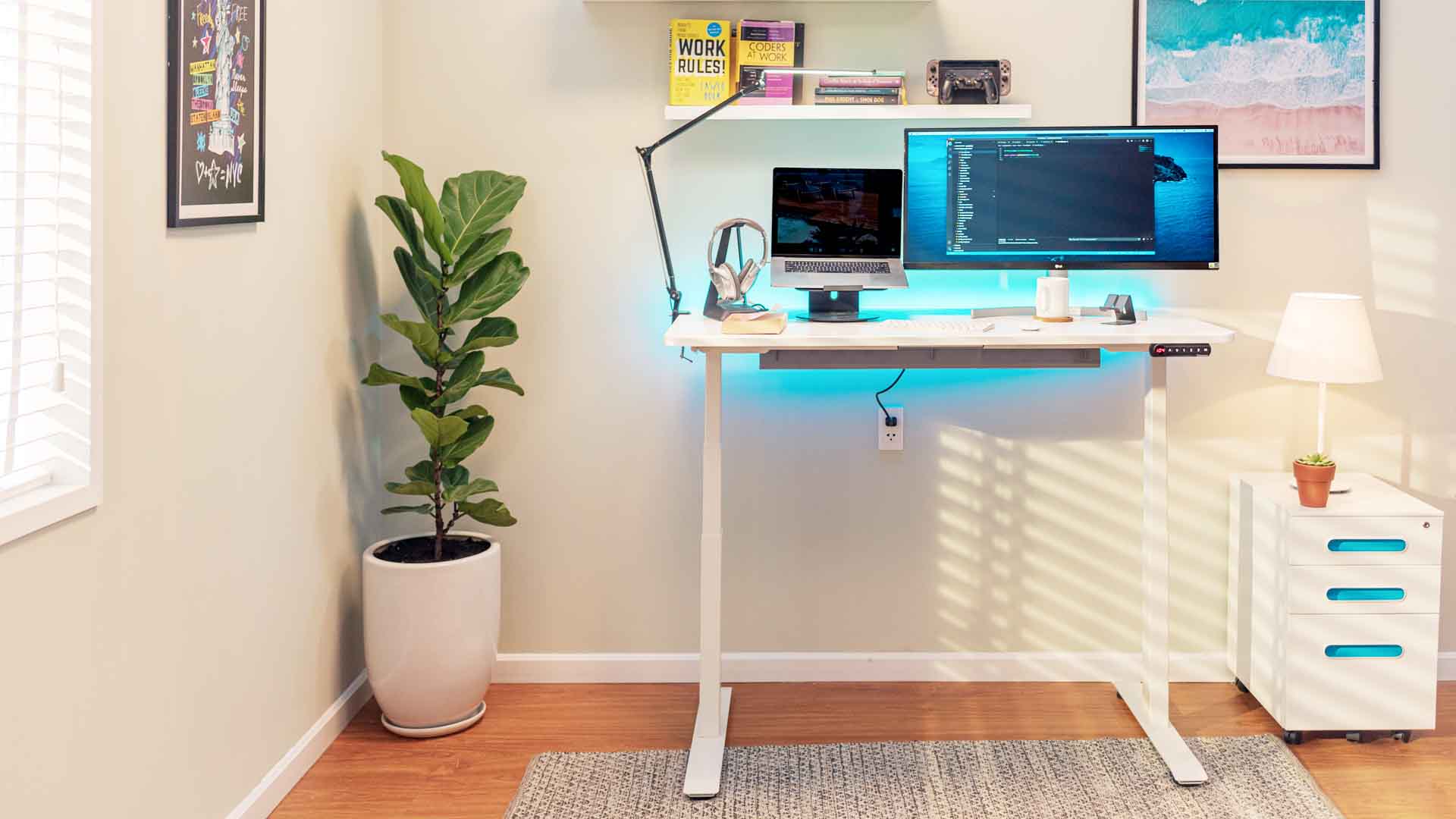 My Work From Home Standing Desk Setup & Essentials - Traveling