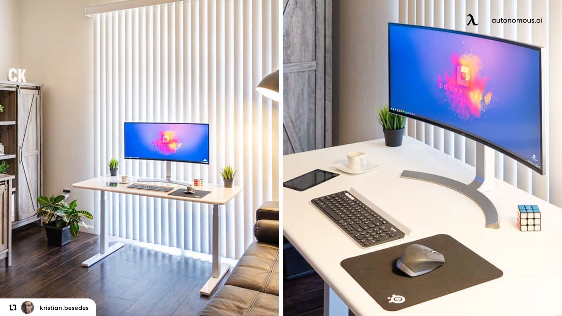 Stylist ergonomic desk