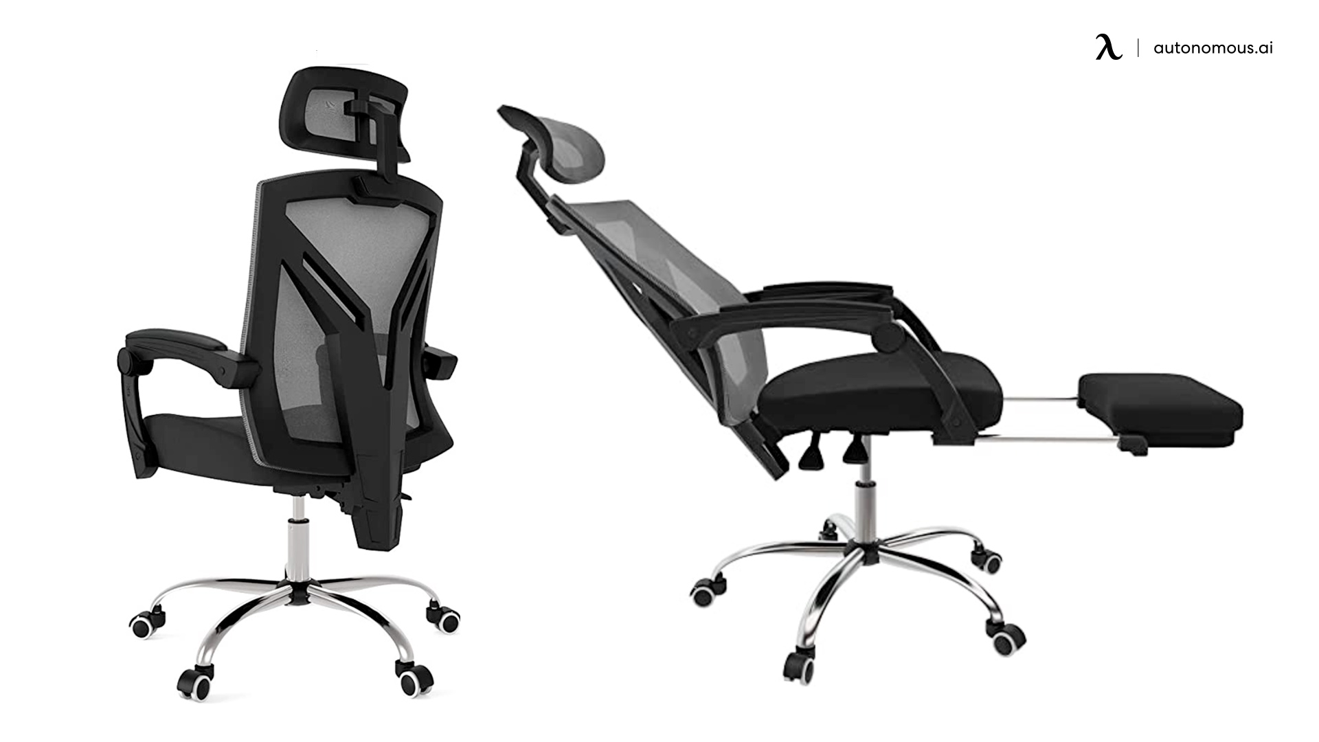 Hbada Ergonomic Office Recliner Chair with Footrest