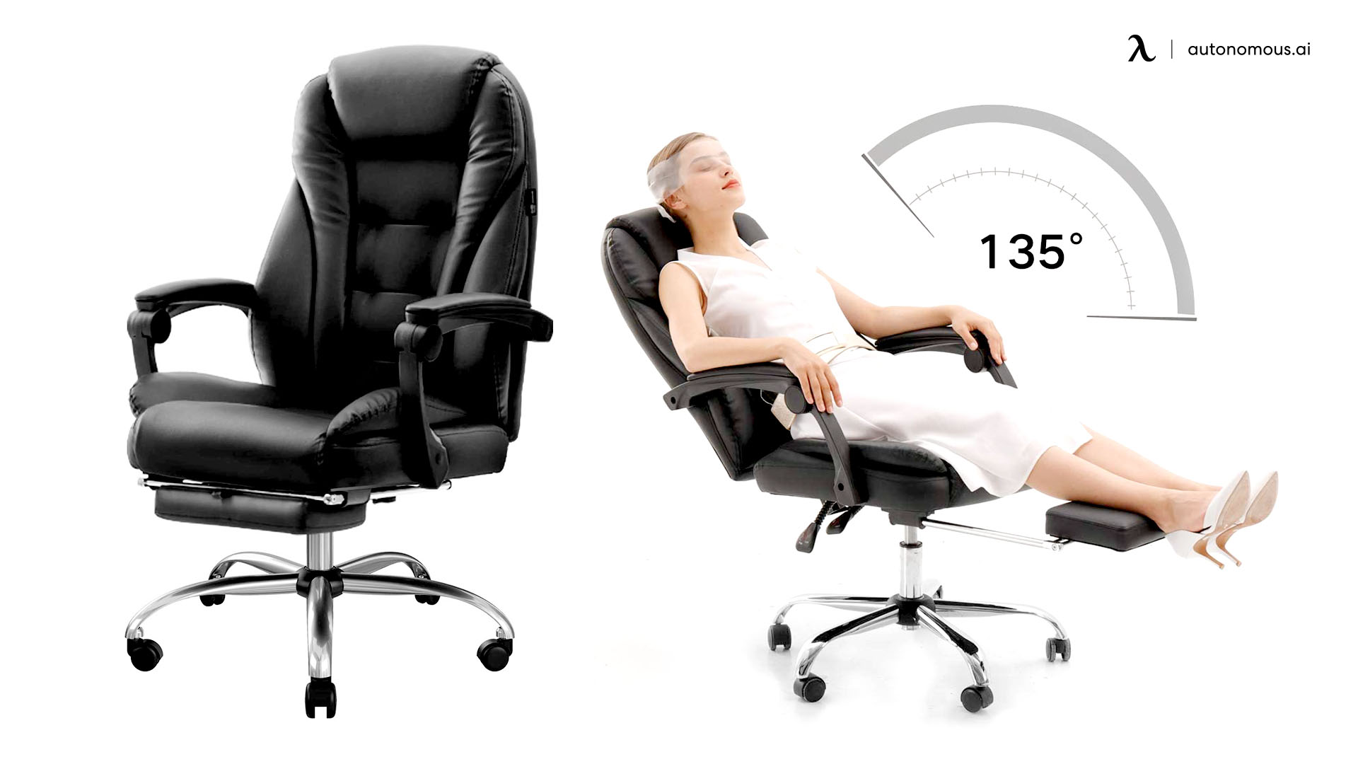 Hbada Ergonomic Executive Office Chair with Footrest