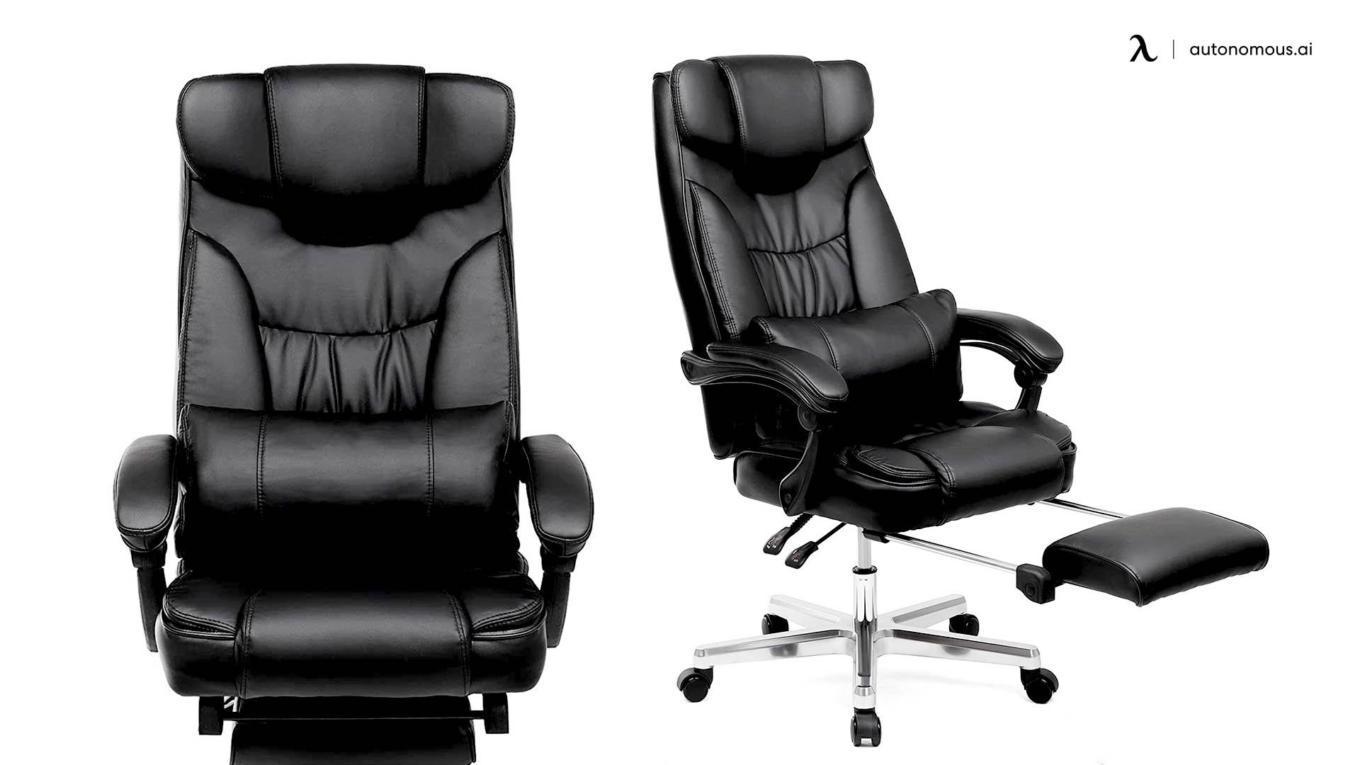 Songmics Reclining Office Chair with Footrest