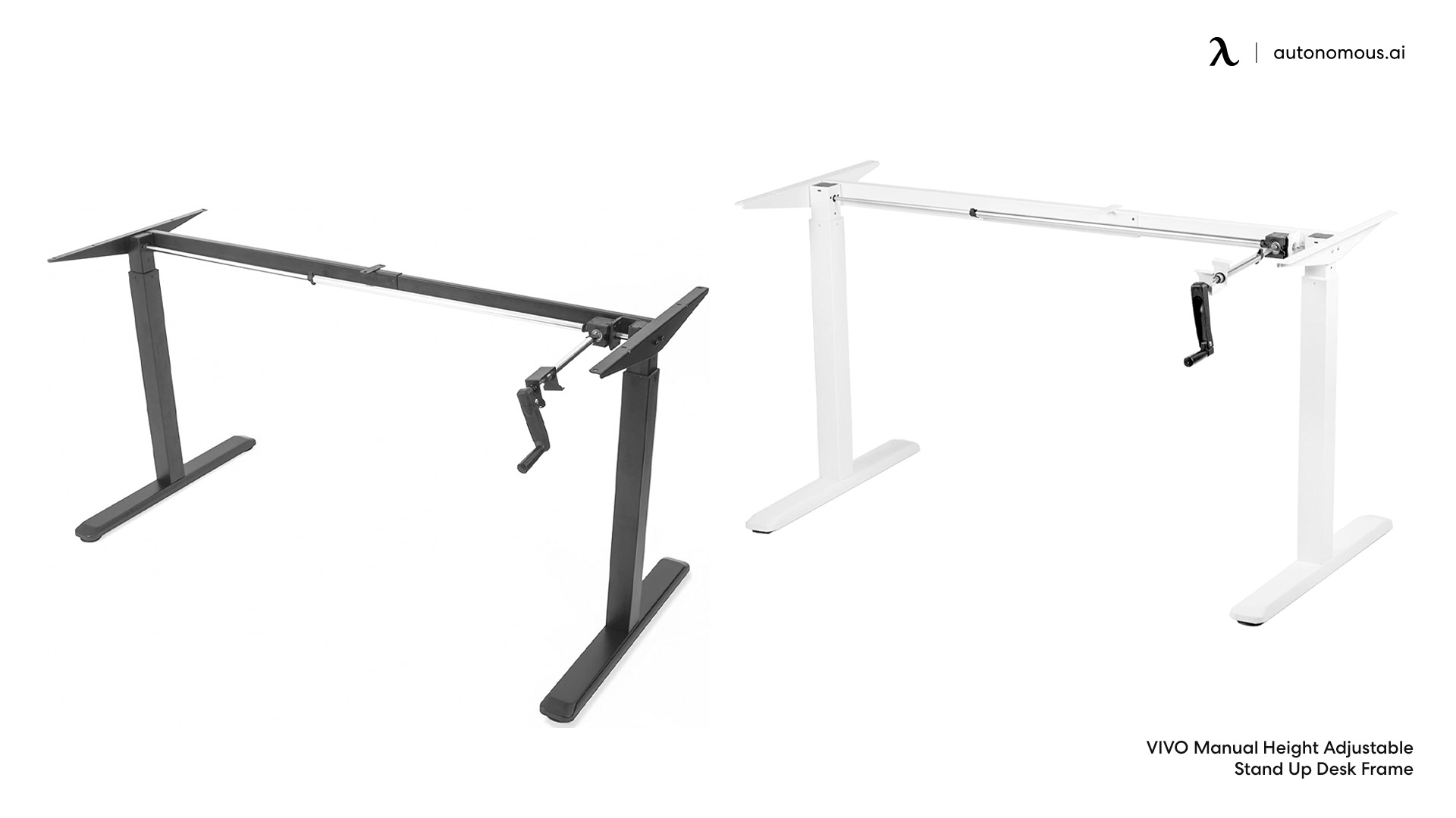 Manual Crank Adjustable Desk Leg