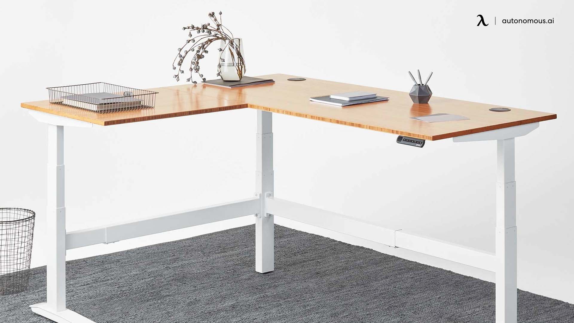 Fully Jarvis L-Shaped Standing Desk