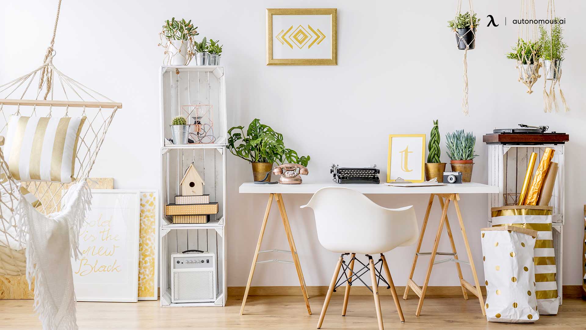 How to Decor Your Workstation Inspired by Boho Theme