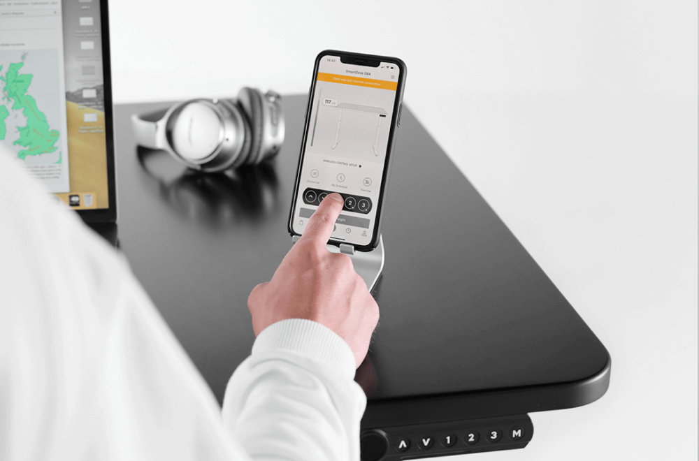 SmartDesk Connect Home office desk with advanced app controls