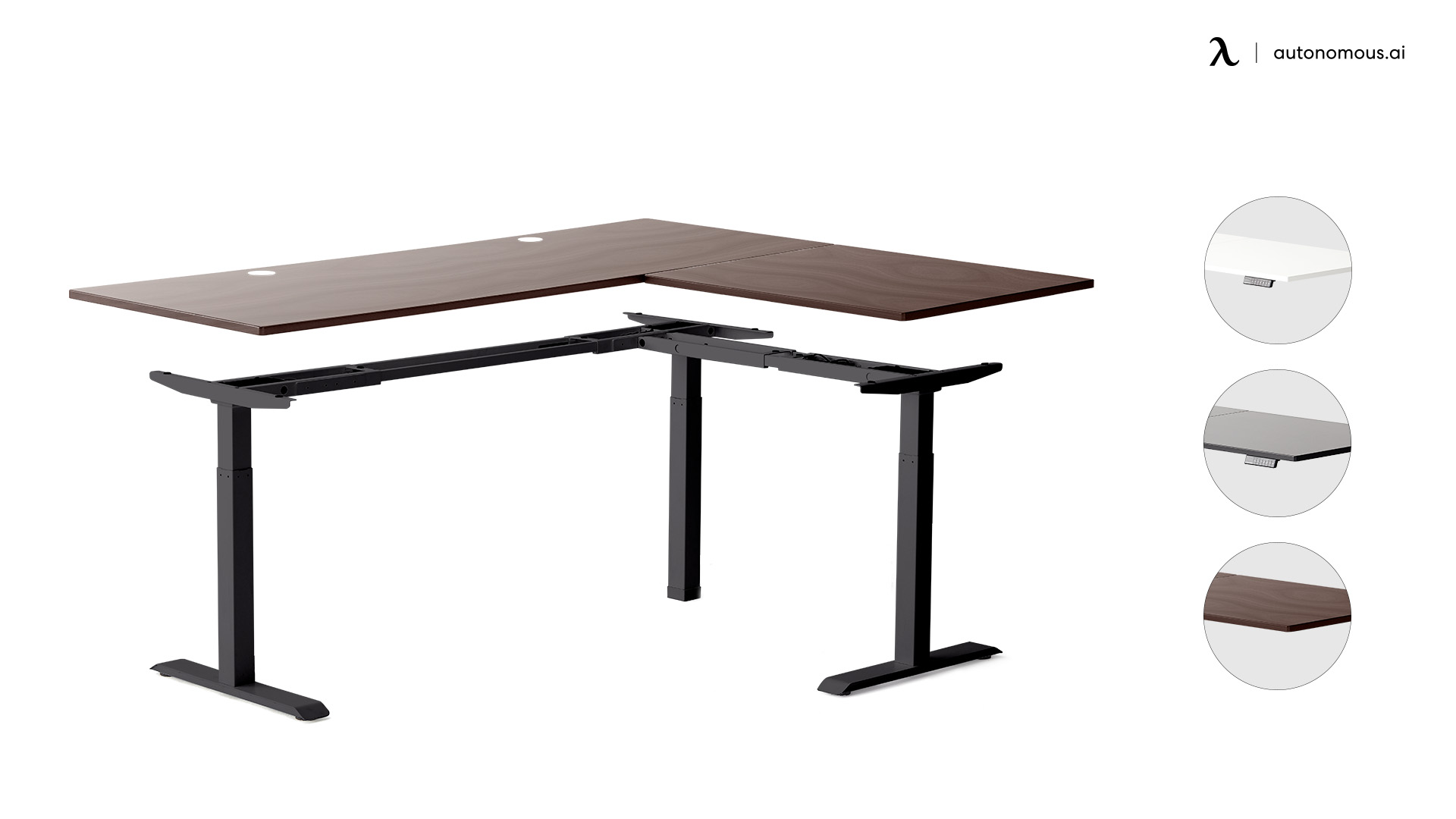 L-Shaped Standing Desk Frame