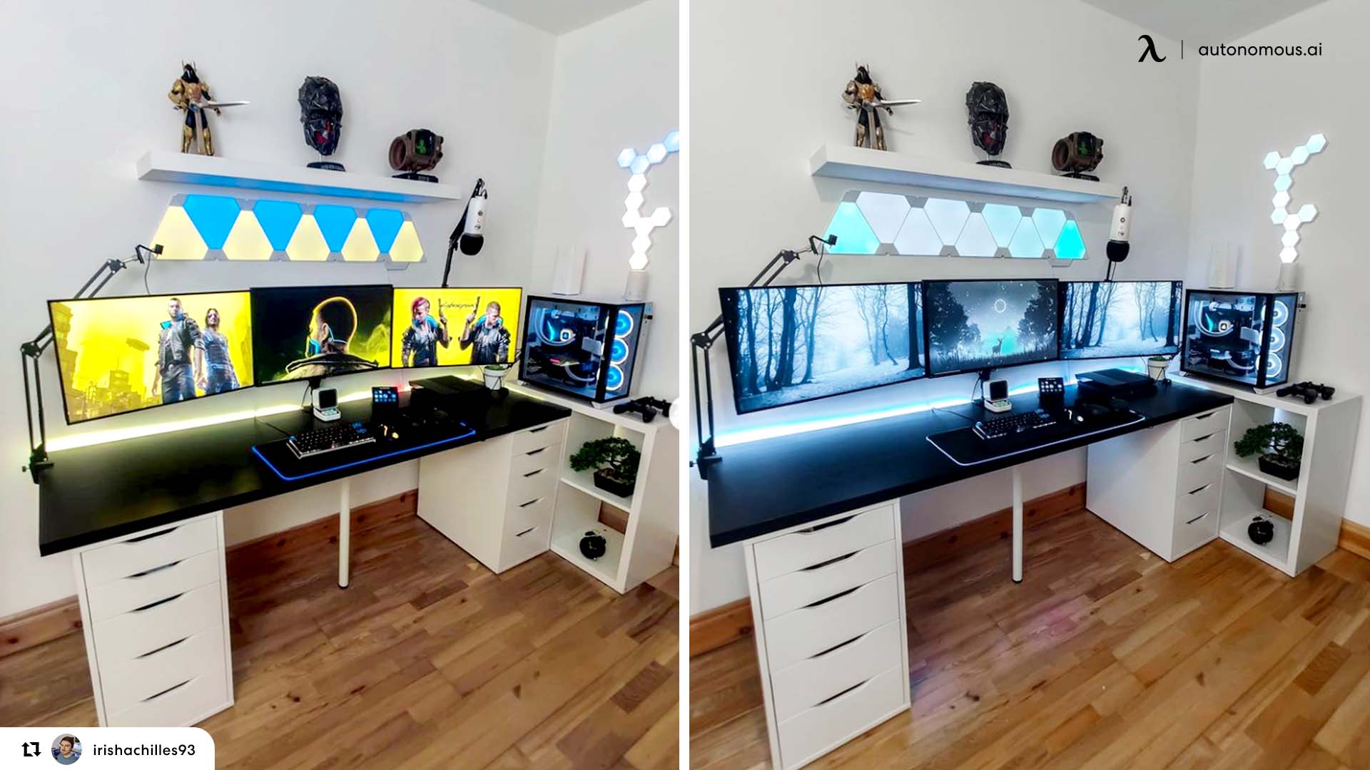 Best Pc Gaming Setups - Triple Monitor Setup !amazing!