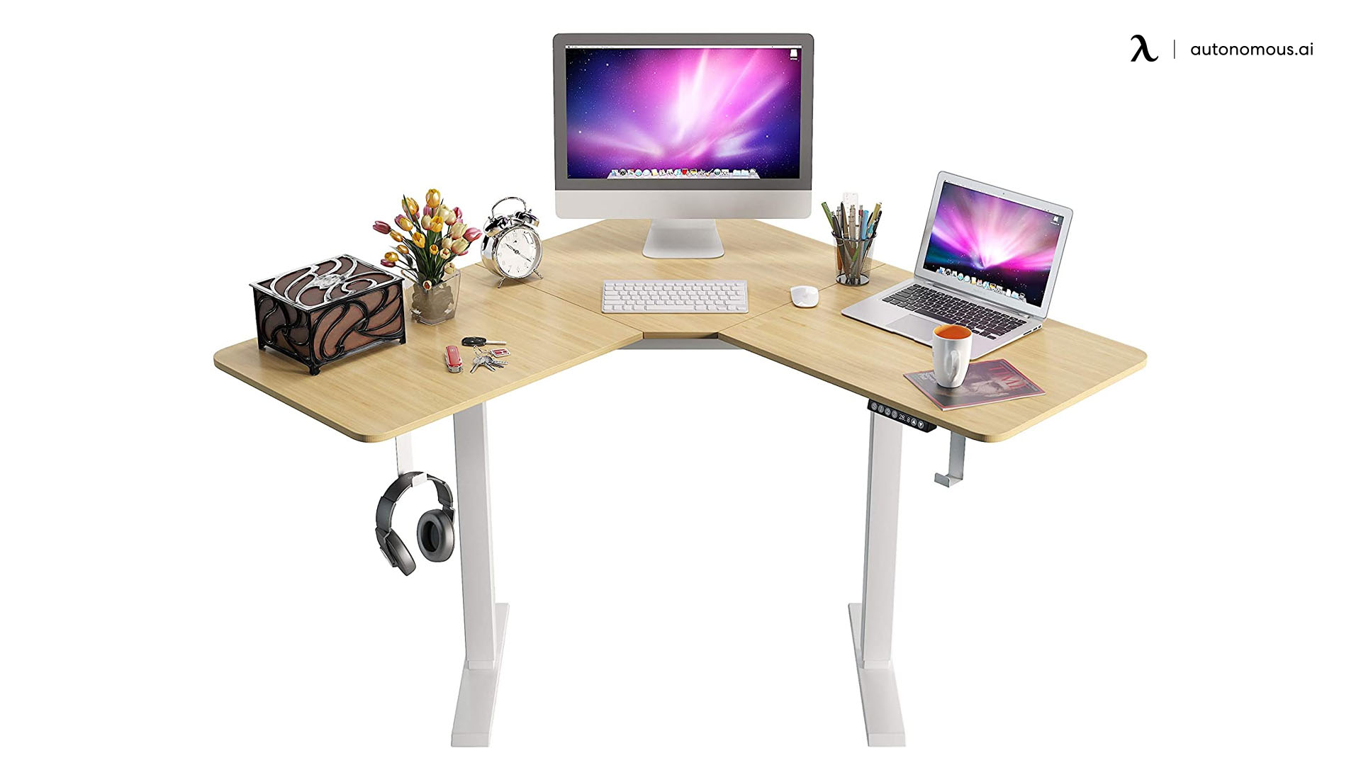 howzone motorized corner desk
