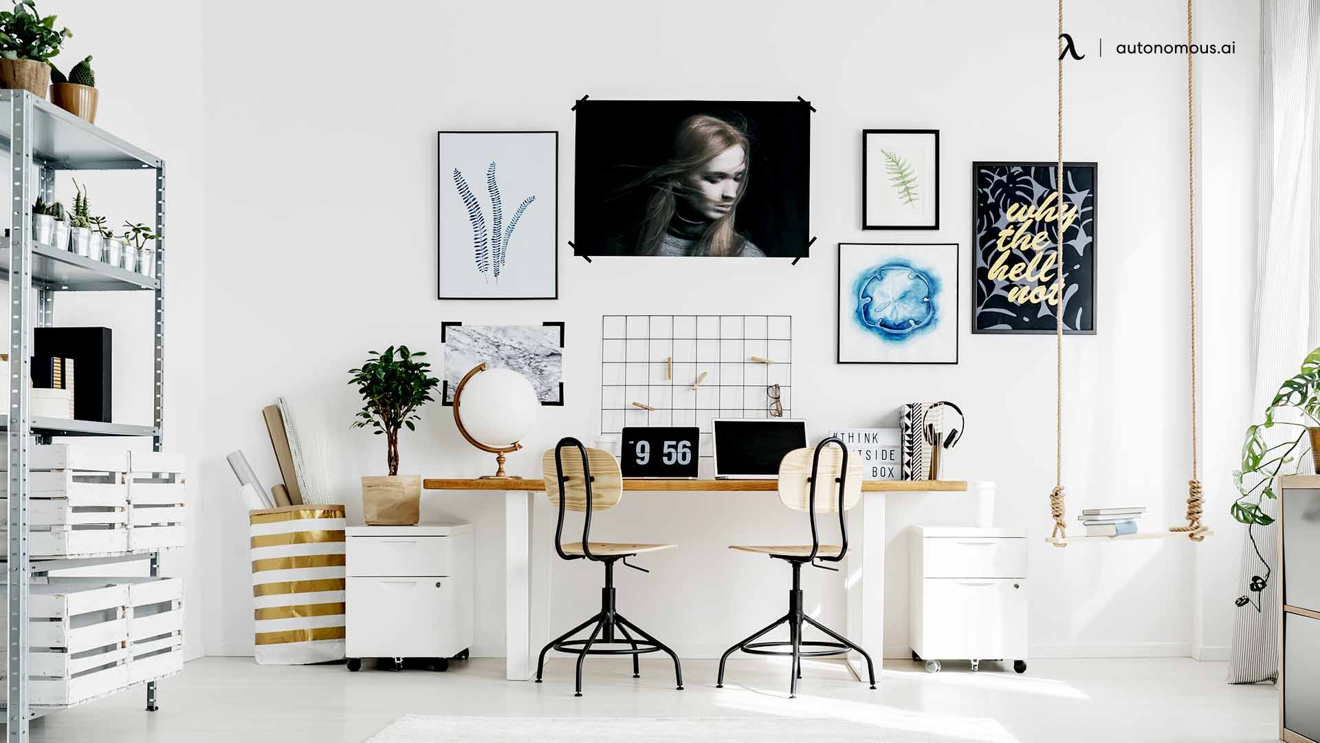 Home Office Wall Decor Idea on a Budget | Home decor, Home office  organization, Decor inspiration