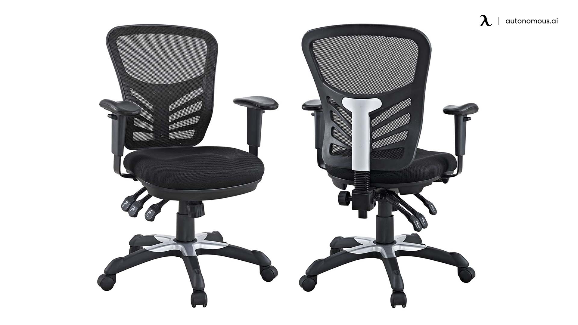 Modway EEI-757-BLK Articulate Ergonomic Mesh Office Chair in Blac