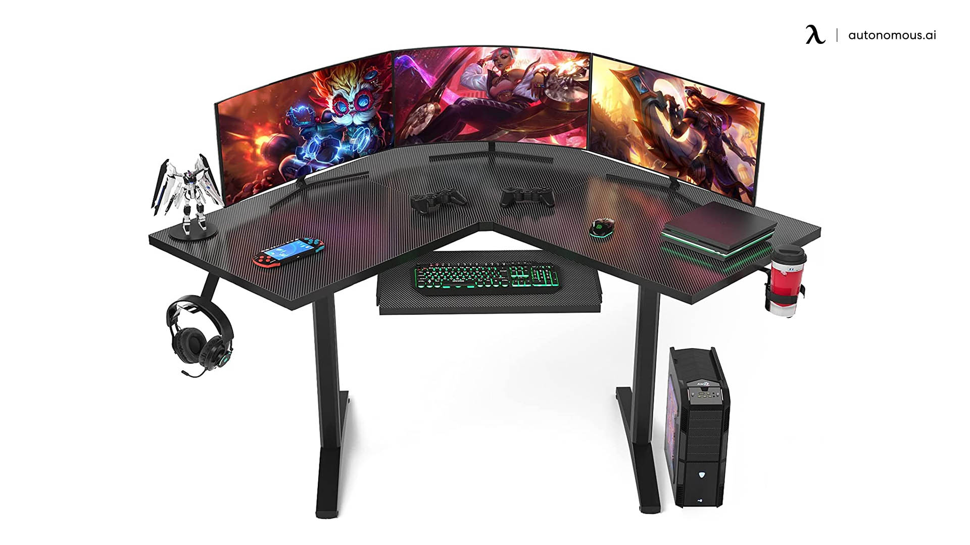 Ecoprsio L-shaped gaming desk