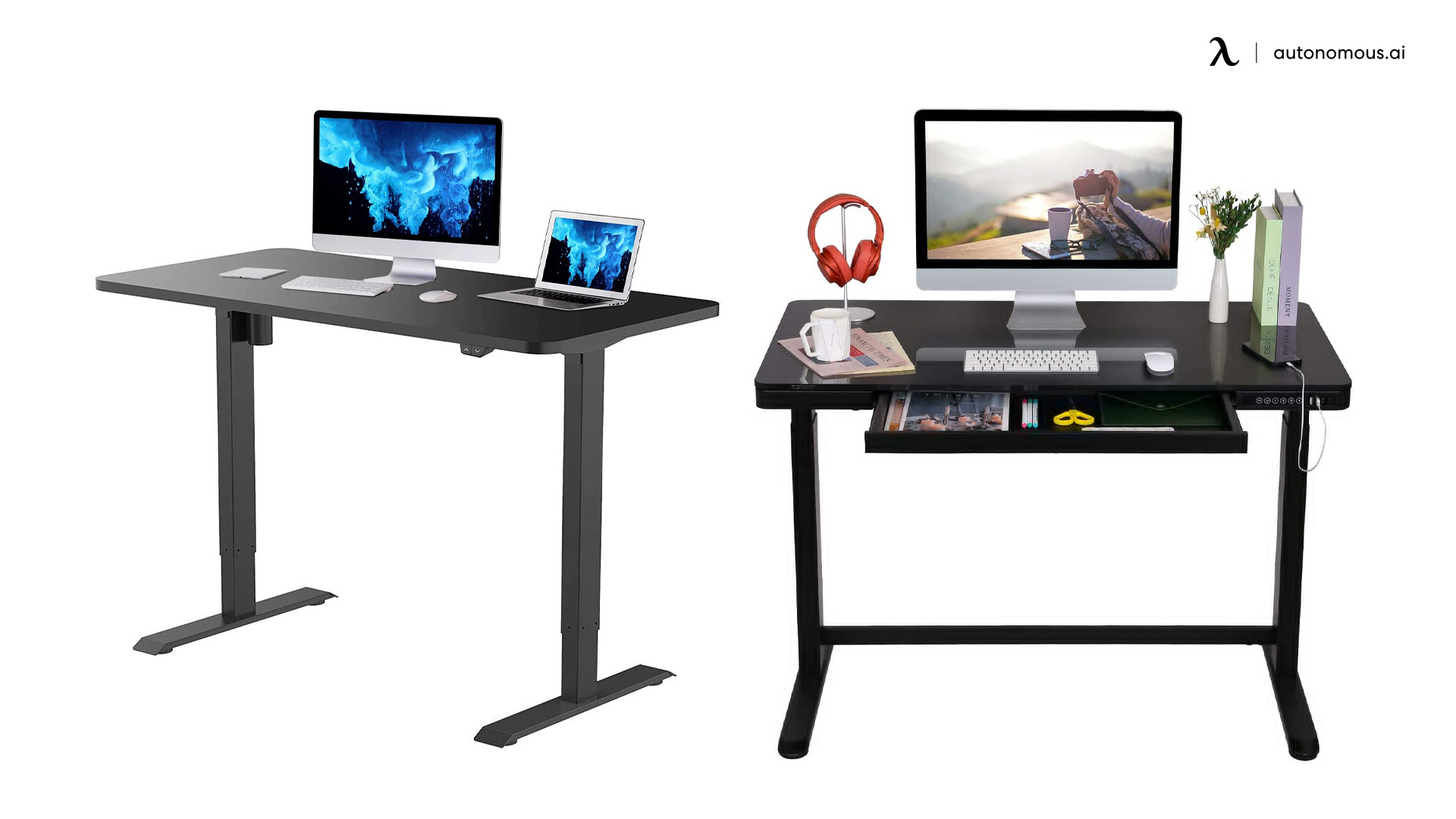 Black Standing Desk by Flexispot