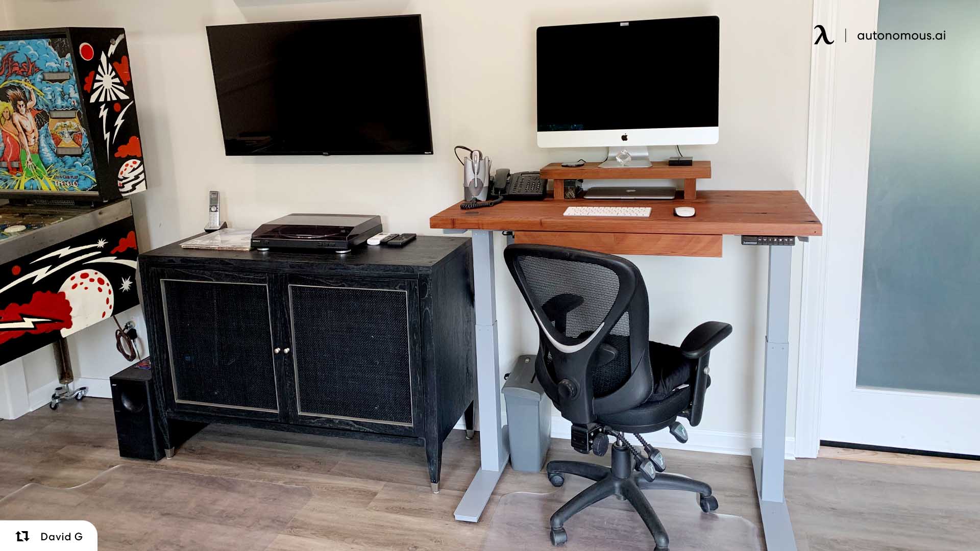 DIY height adjustable desk