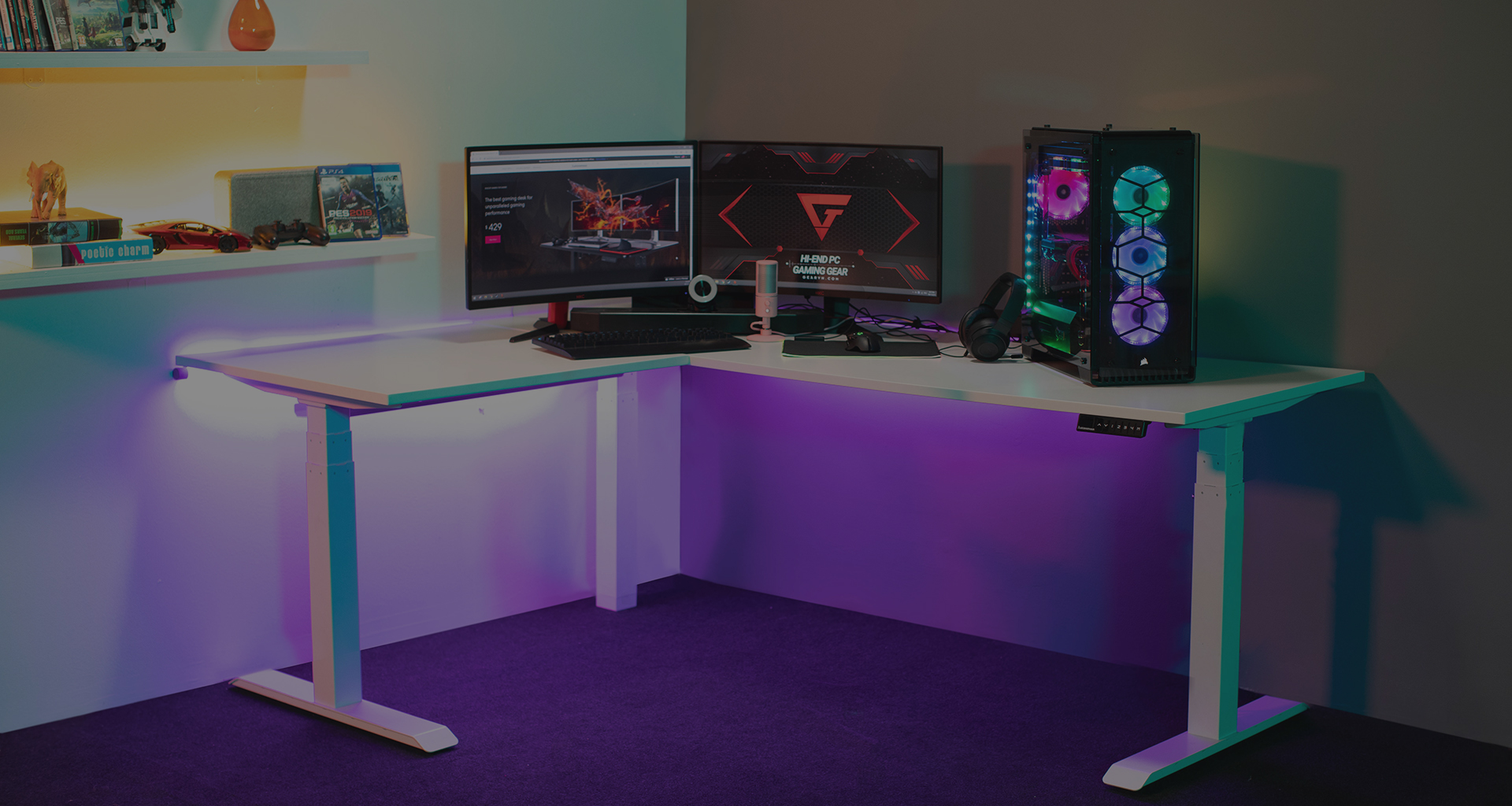 GameZtation pop-up gaming desk transforms in seconds and holds your entire gaming  setup » Gadget Flow