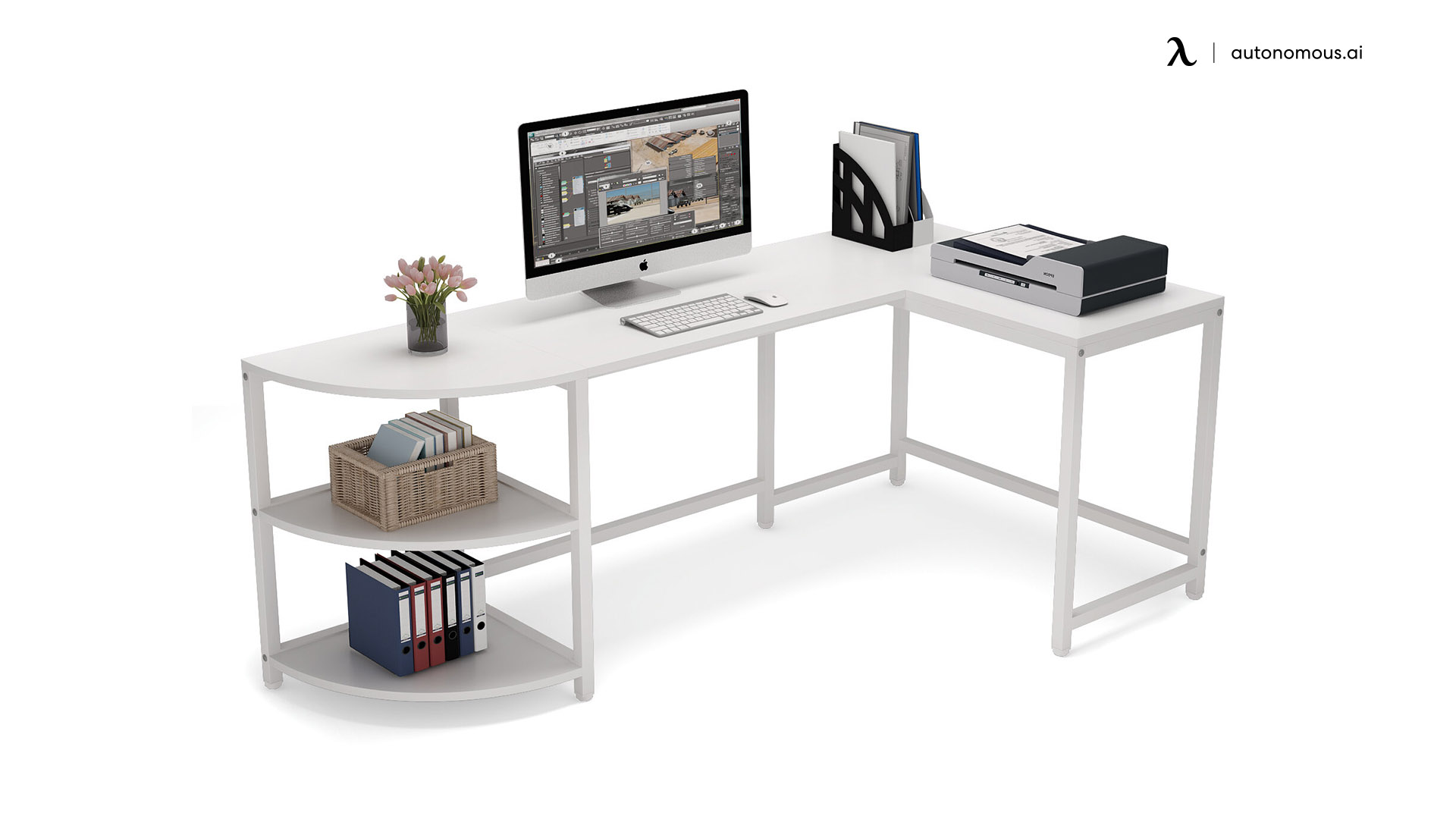Inbox Zero L-shaped Desk