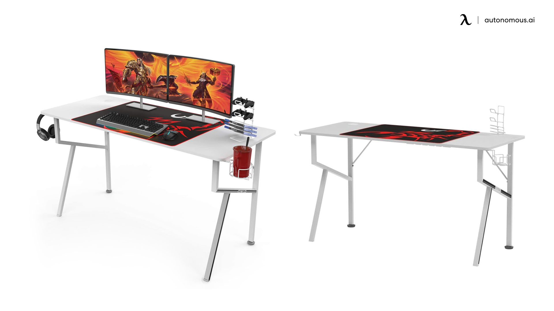 DESIGNA White Gaming Desk