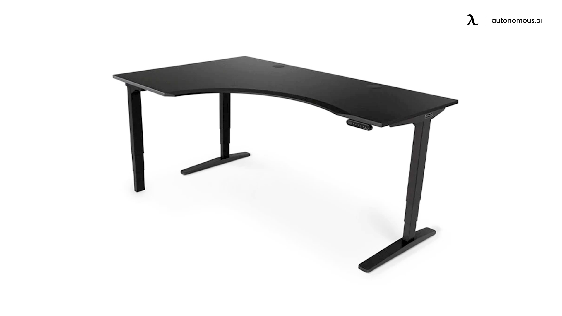 Uplift Curved L-shaped Stand-up Desk